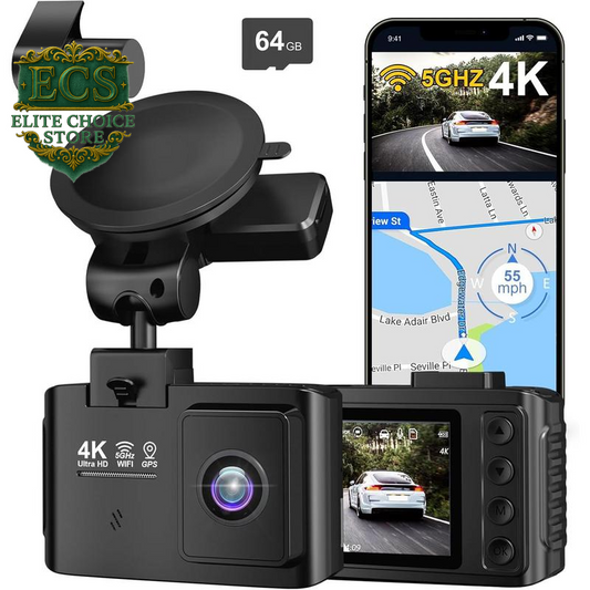 Capture Every Moment: 4K Front & 2.5K Rear Dual Dash Cam with WiFi & GPS - Perfect for Day & Night Adventures! 🚗💨📸 #DashCam #CarSafety